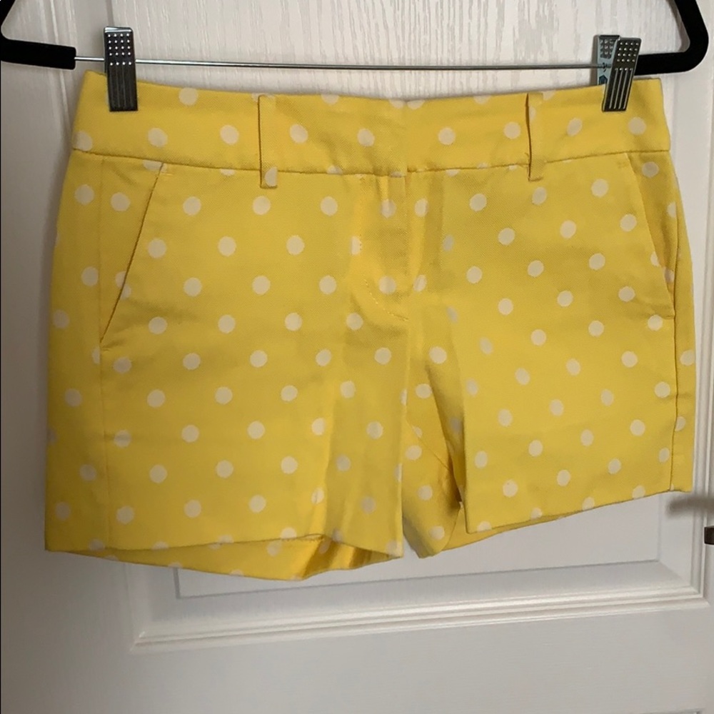Yellow Polka dot shorts